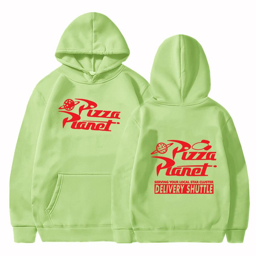 

Pizza Planet Serving Your Local Star Cluster Толстовки Толстовка унісекс з капюшоном Повсякденні пуловери стандартного крою Унісекс Толстовка з флісом M