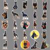 50pcs Cute Doberman Dog Stickers - Cartoon Animals, Pets, Waterproof Decoration for Thermos, Cups, Journals.