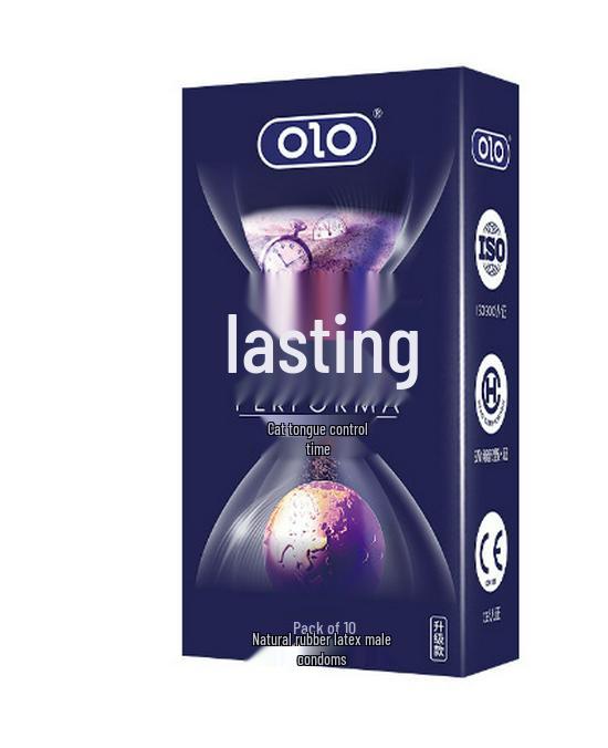 OLO 10-Pack Ice & Fire Condoms for Adults - God/Goddess Pleasure Series