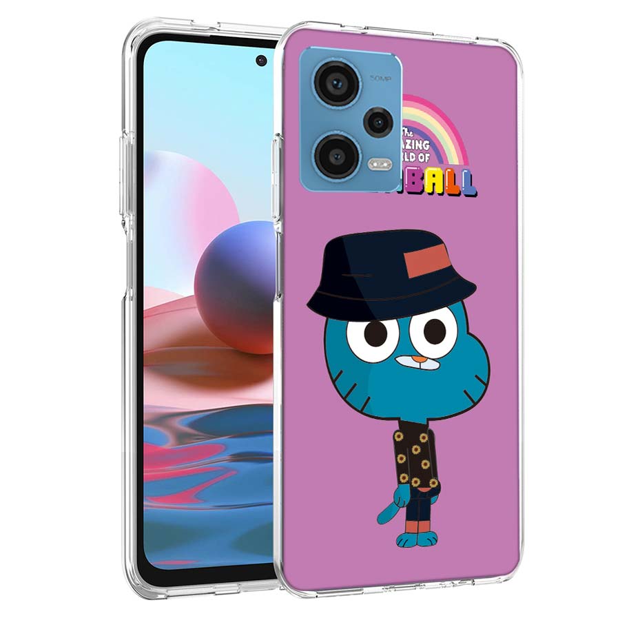 Cartoon The Amazing World of Gumball Phone Case For Redmi Note 13 12 14 15 Pro Plus 13R 11 11T 11E 11S 10 Pro 10S 9 9S Cover Cel