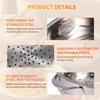 Haskoss 20cm Thick Stainless Steel Food Steamer with Double Ears for Soup Pot and Milk Pot, Kitchen Tool