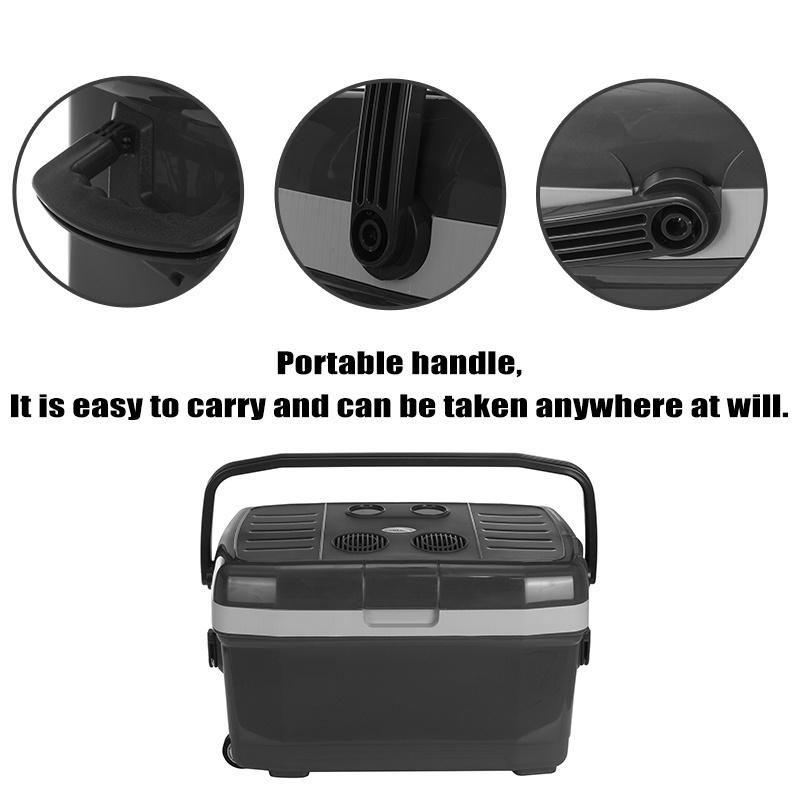 220V 12V 45L Car Fridge Portable Refrigerator 45L Mini Fridge Auto Fridge Freezer RV Van Truck Travel Cooler Heater Home Use