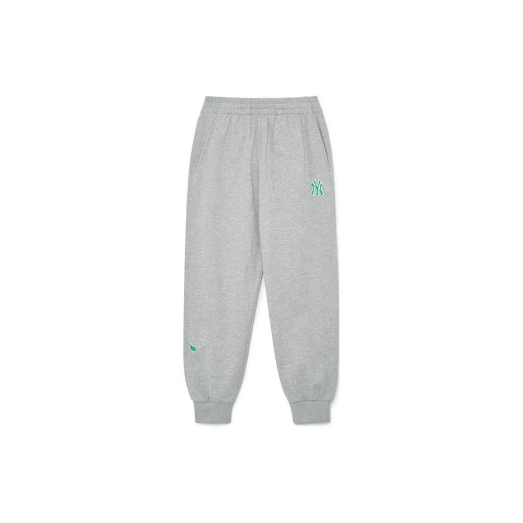 New MLB Knitted Sweatpants Unisex Gray 3APTD0131-50MGS