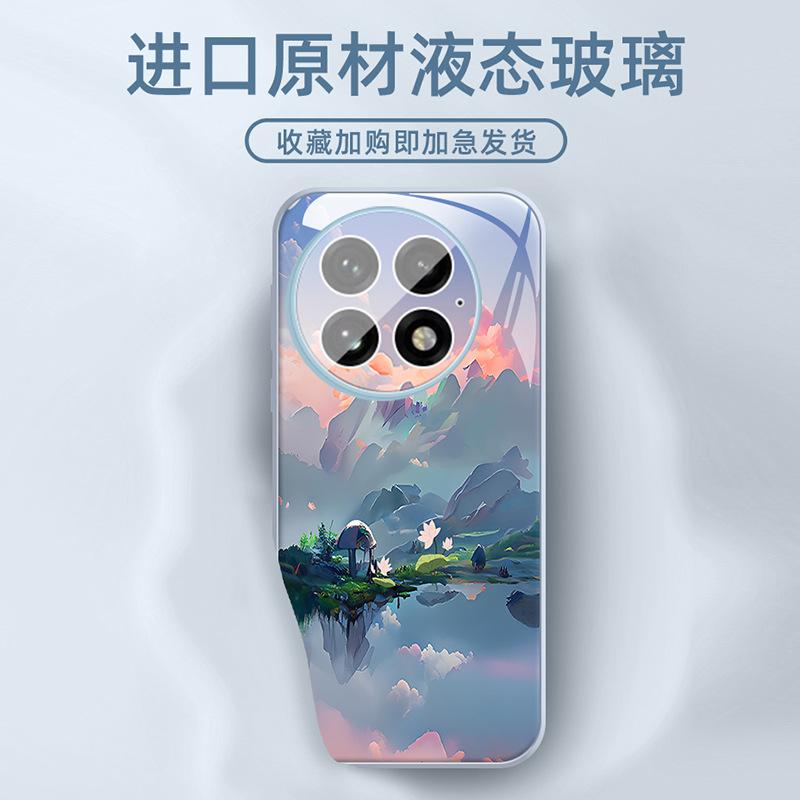 Applicable To OnePlus 13 Mobile Phone Case, New Ice Crystal Glass Lens All-inclusive Anti-drop Protective Case Oneplus13 Fashion