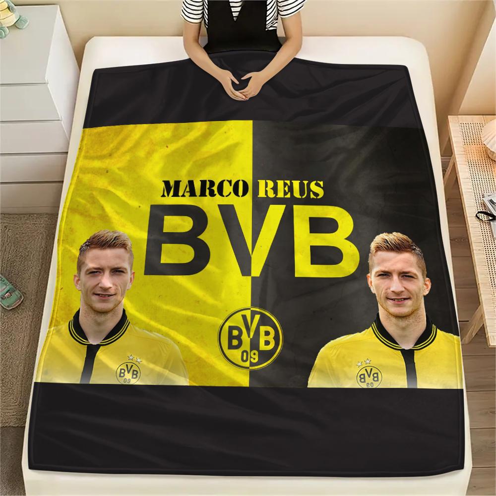 Marco Reus, Coperta di Flanella con Fantasia, Alta Qualità, Confortevole per Tutte le Stagioni, Decorazione per la Casa, Calore e Comfort, Perfetta per Regali.