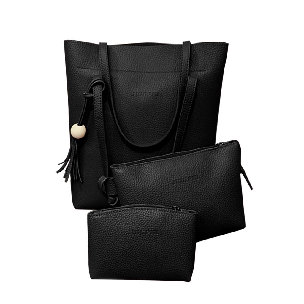 Fashion Women Tassels Leather Shoulder Bag Crossbody Bag Clutch Wallet Retro Bag