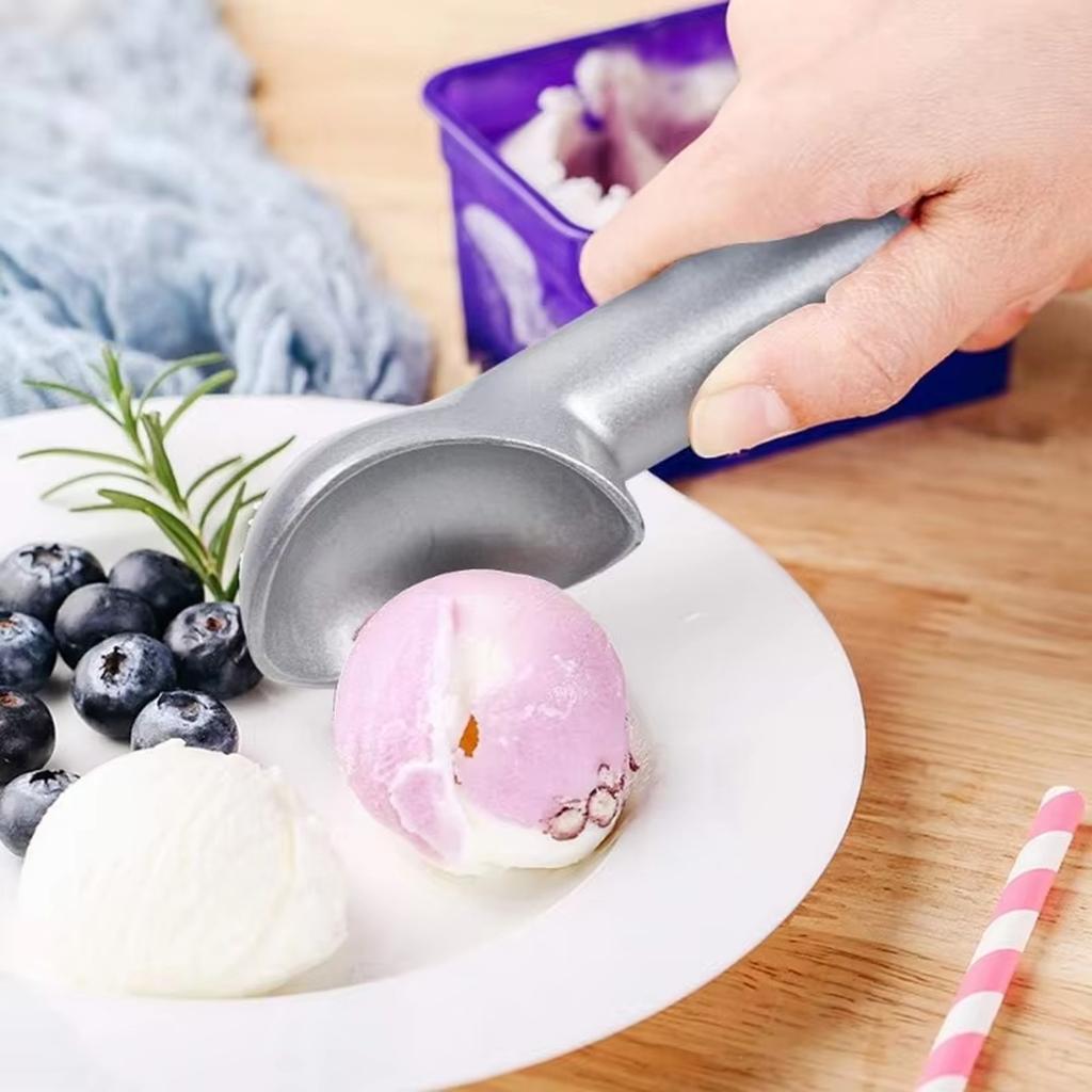 Aluminum Alloy Ice Cream Scoop Melon Baller Fruit Scoop Commercial Ice Cream Spoon for Kitchen