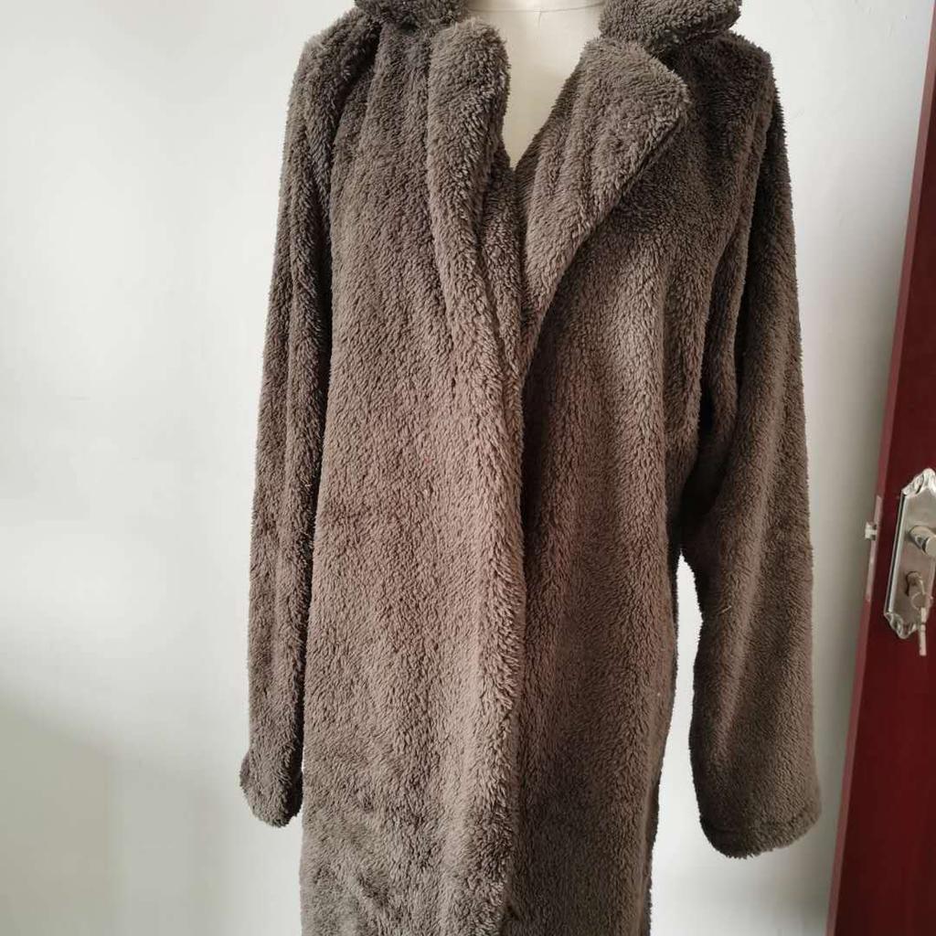 Casual Fashion Warm Jacket Female Fur Coat Classic Solid Color Coat Ladies Winter Plush Coat