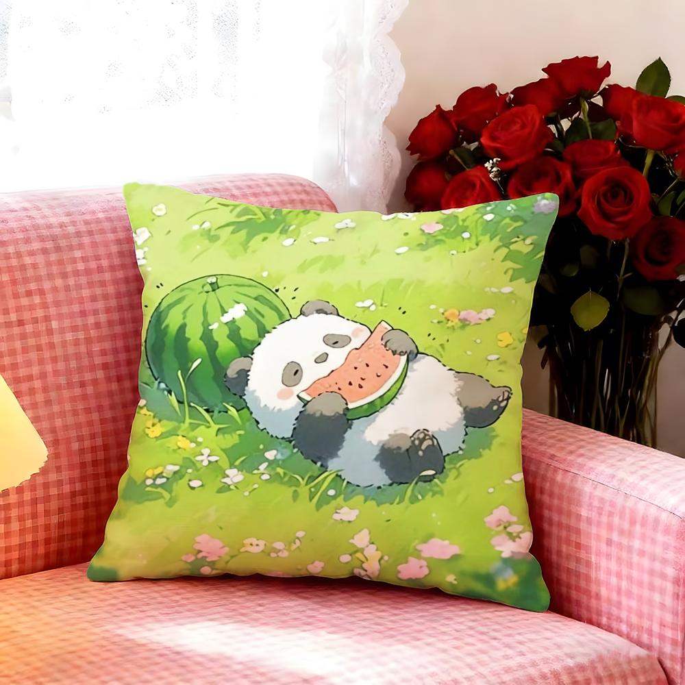 Lovely Cartoon Drawing Animal Cushion Cover Premium Soft Pillowcase SkinFriendly Breathable MultiPurpose for Home Office Travel