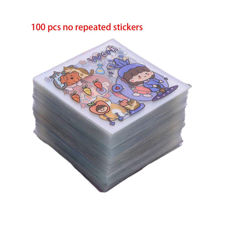 

Шт Наклейки 100 Без Повторов ПЭТ Игрушка Блокнот Бутылка Телефон Ребенок Студенты Подарки 6cm/2.36in