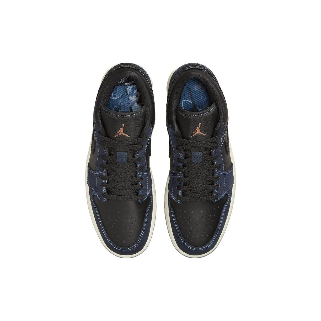 Jordan 1 Low SE Black Dark Obsidian Snakeskin Women's FJ5478-010