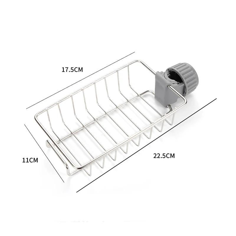 Edelstahl Wasserhahn Halter Küchen Aufbewahrungsregal Schwamm Spültuch Finishing Rack Abtropfgestell Pool Lappen Aufbewahrung Abtropfen Trocknen