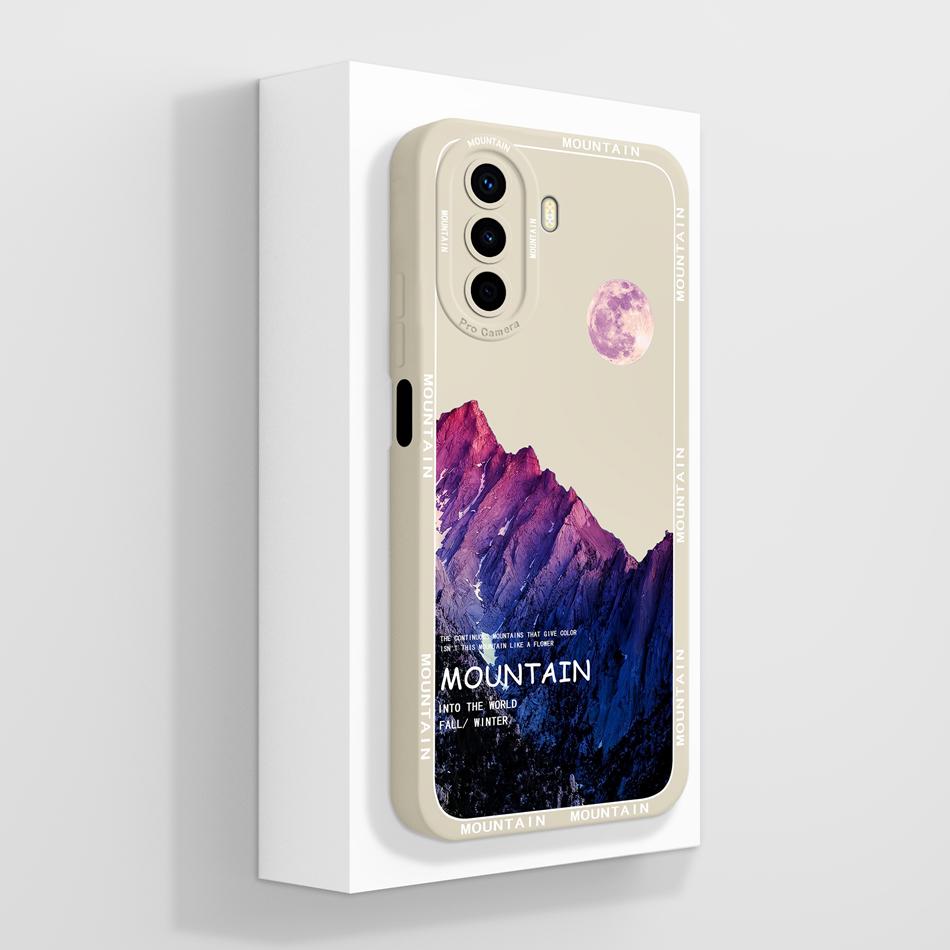 Case For Huawei Nova Y70 Plus Art Bear Full Coverage Anti Drop Funda For Huawei Nova Y 70 Y70+ Liquid Silicone Phone Back Cover