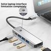 BYL-2526 USB-C 5 Port Hub 5 In 1 USB 3.0 To HDMI Video Adapter Cable for Laptop/TV/DVD Player/Projector