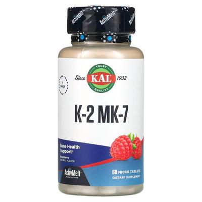 K-2 MK-7, Bone Support, Raspberry, 60 Micro Tablets