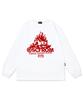 ESCAPEFROM Burning Sweet Home Print Long Sleeve White