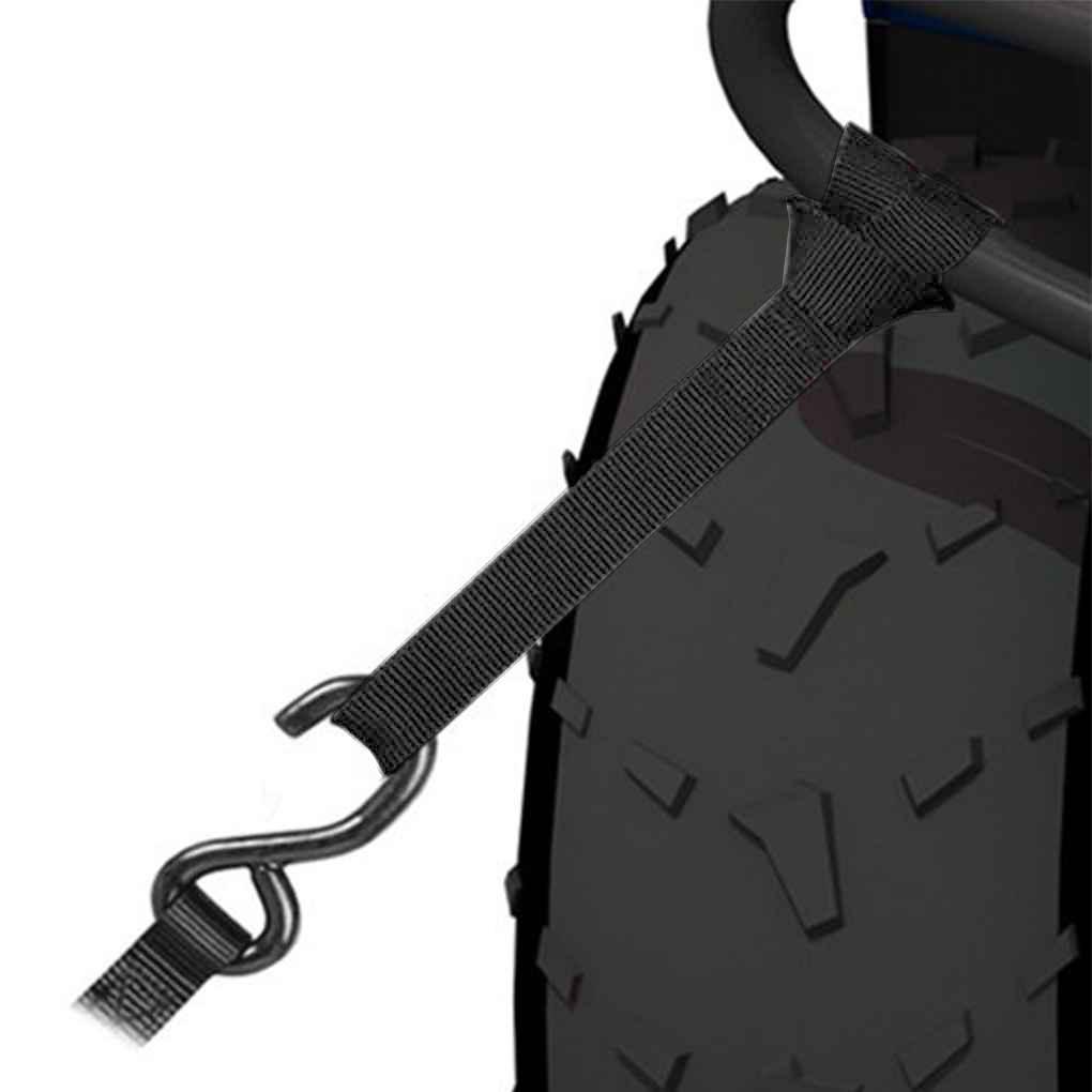 4pcs 18  Soft Loops Tie Down Straps 1900lb Heavy Duty 2500lb Workload for Motorcycle UTV ATV Snowmobile
