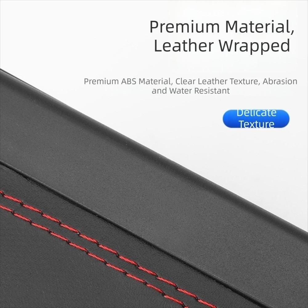 Multi-functional Car Press-down Storage Box PU Leather Hanging Storage Bin  for Wet and Dry Use