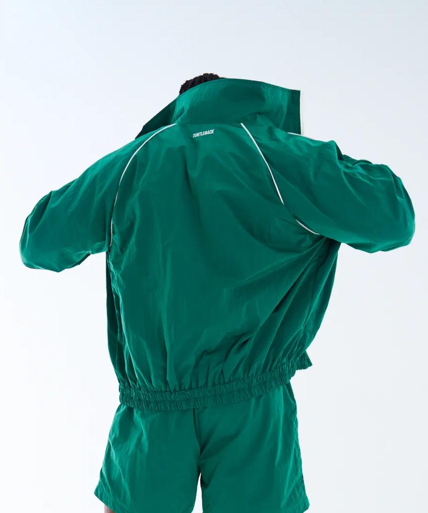 Turtleback Tbk Nylon Track Jacket Green