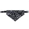 Dog Bandanas Bibs Large Pet Scarf Adjustable Pet Cotton Plaid Washable Bow Tie Collar Cat Dog Scarf Big Dog Accessories Kerchief