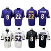 Baltimore Ravens NFL Camiseta de Fútbol Manga Corta Ropa de Equipo Bordada para Hombre Ropa Deportiva para Aficionados