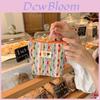 Colorful Rainbow Mini Canvas Cosmetic Bag Small Bag Coin Purse Student Pencil Case Wrist Bag