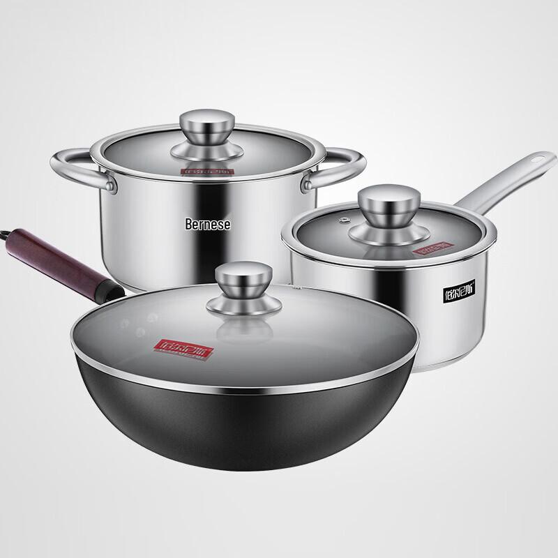 Bernis Norwegian 3-Piece Cookware Set