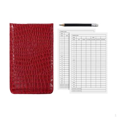 Golf Scorecard Holder Lightweight PU Leather Accessories Book