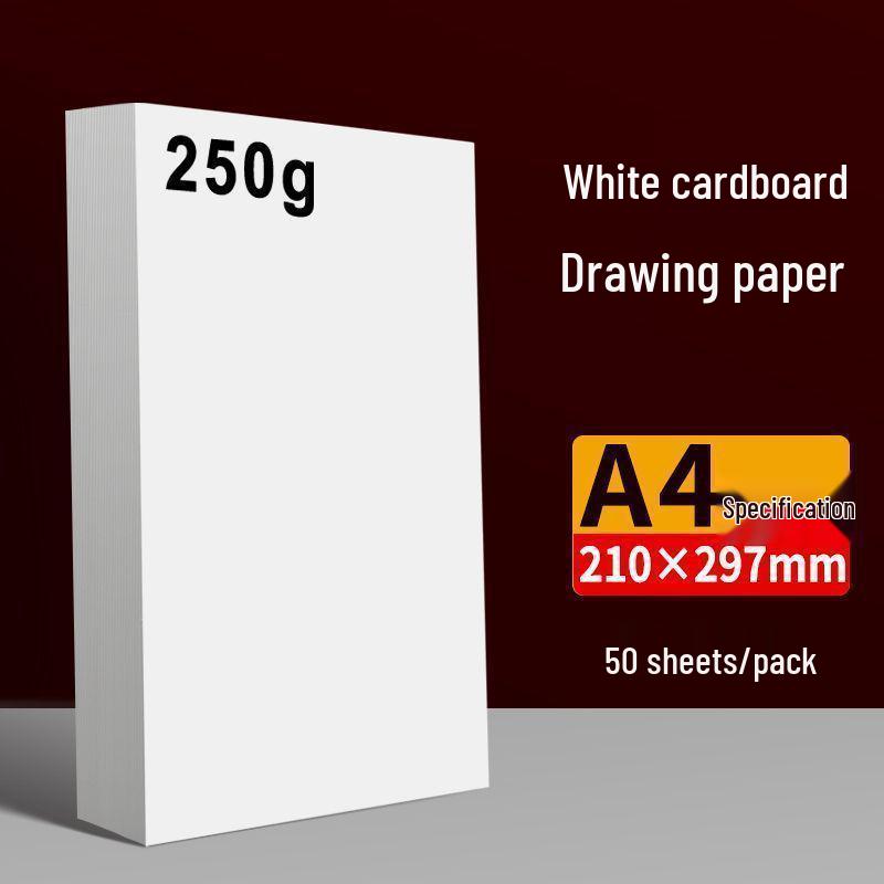 

Листы белого картона - A4 и A3, Голландский белый, для детского творчества, рисования в 4K и 8K и поделок.