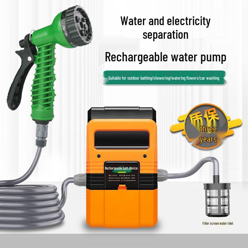Compacte Oplaadbare Dompelpomp voor Irrigatie, Auto Wassen en Buiten Water Geven