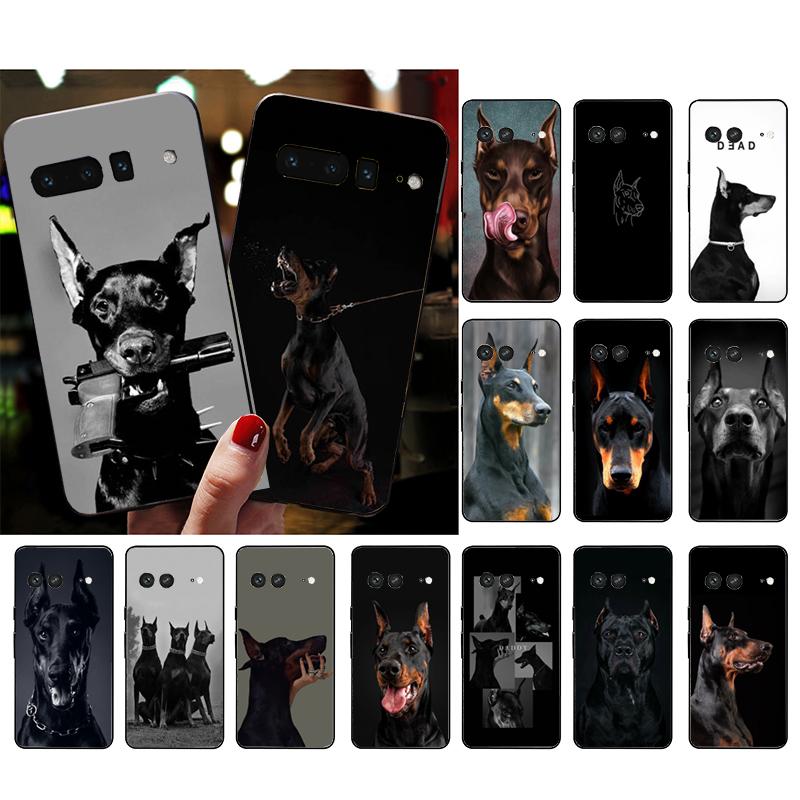 Doberman Dog Animal Phone Case For Google Pixel 10 Pro 9 Pro XL 9A 8 7 6 Pro Pixel 8A 7A 6A Pixel 8 7 6 5