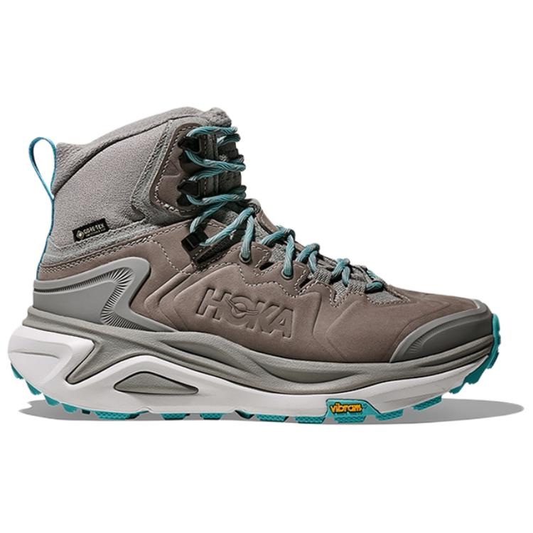 HOKA One One Kaha 3 Rutschfest, Wasserdicht und Atmungsaktiv Mittelhohe Bergsteiger-Wanderstiefel Damen Galaxy Grau 1162531-GCS