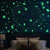 Glow In Dark Home Decoration Stars Dots 3D Luminous Decal Fluorescent Bubble Sticker Wall Art