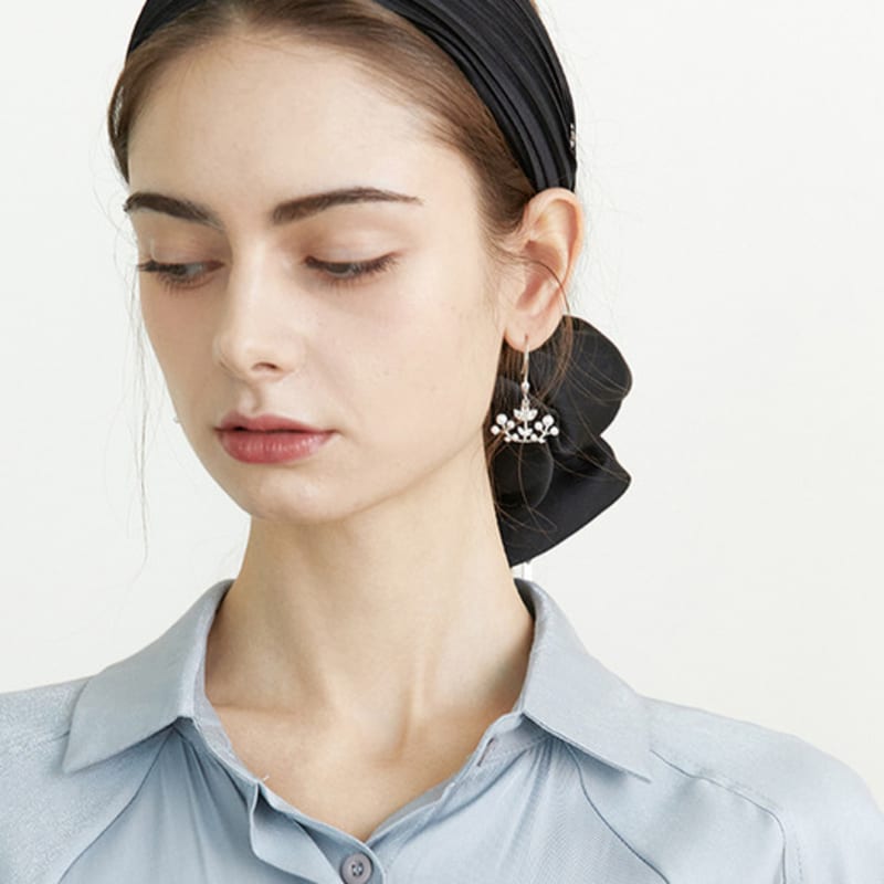 

Жан Поль Кларисс Плиссированная повязка для волос JP-21-011HB WINE