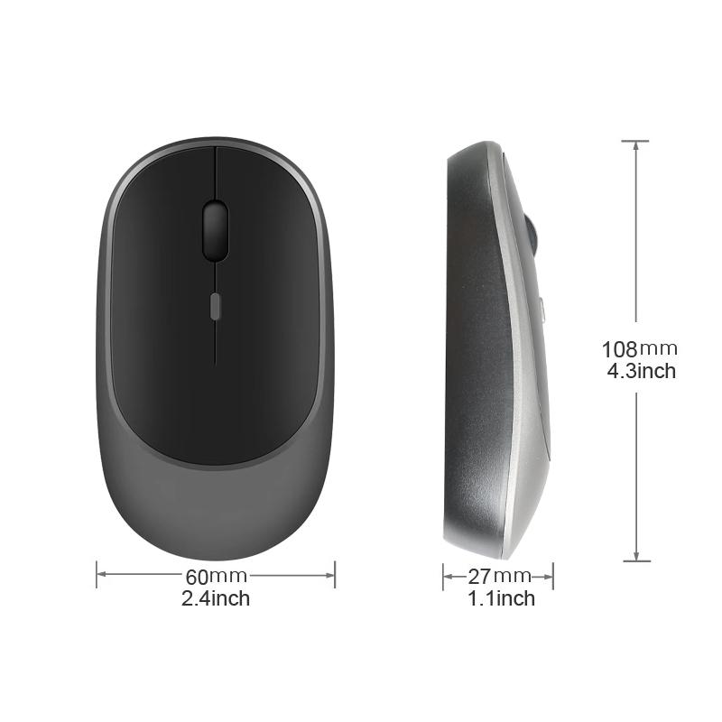 Wireless Mouse Rechargeable Mouse Gamer Dual Modes Bluetooth-compatible 2.4G Mice For Laptop Pad Tablet PC Macbook Mause