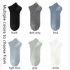 5Pairs Men Combed Cotton Socks Double Needle Antibacterial Black Casual Business Breathable High Quality Male Sock Size39-45
