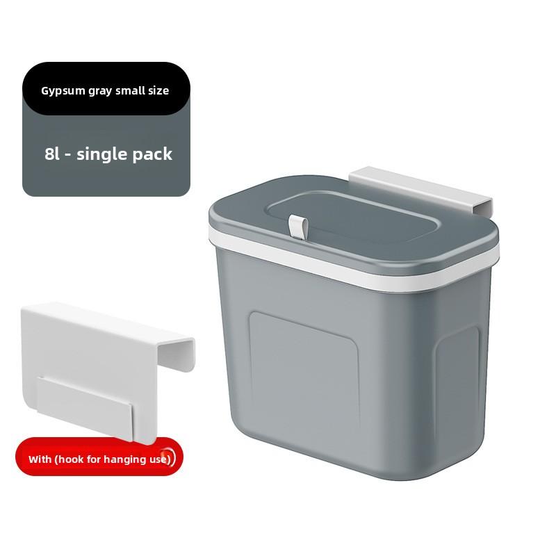 Wall-mounted Trash Can for Household Toilets and Kitchens. Hangable Model. Easy To Clean. Toilet Room Model. Garbage Can with Lid.