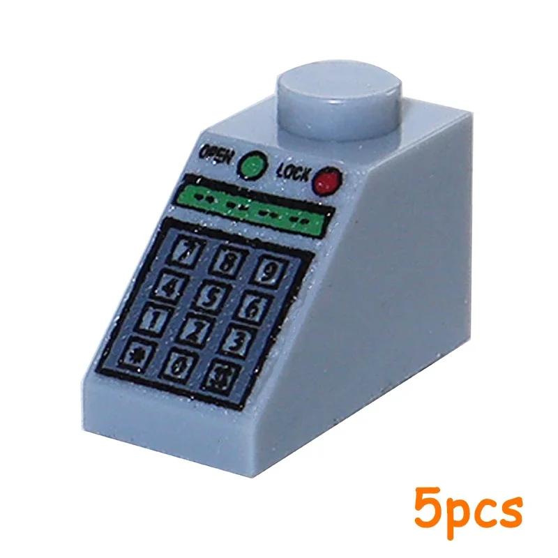 Ungiftige Bedruckte 2x2 1x1 1x2 3069 3039 Messgeräte Bedienelemente Center Radarbildschirm Tastatur Muster Fliese Schräge Bausteine Ziegel Stadt Moc Teil