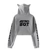Streetwear Women Sexy Astro Bot Print Cropped Sweatshirts Oversize Loose Pullovers Spring Korean Casual Tops