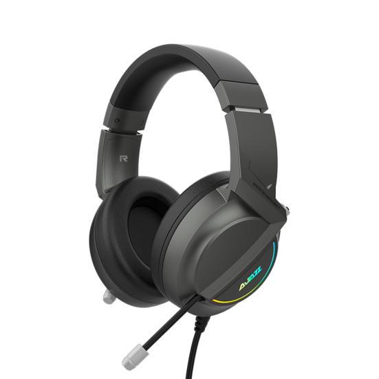 AJAZZ AX365 Wired Headphone Over-ear Noise Reduction Ergonomic USB/3.5mm 7.1 Surround Sound Gaming Headset for Desktop