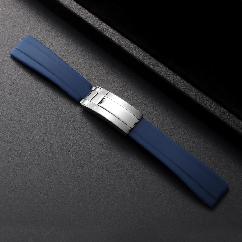 20mm Silikon pro hodinky Rolex DAYTONA SUBMARINER Yacht-Master GMT Explorer Řemínky Příslušenství Sportovní Vodotěsný Pásek pro Muže Ženy