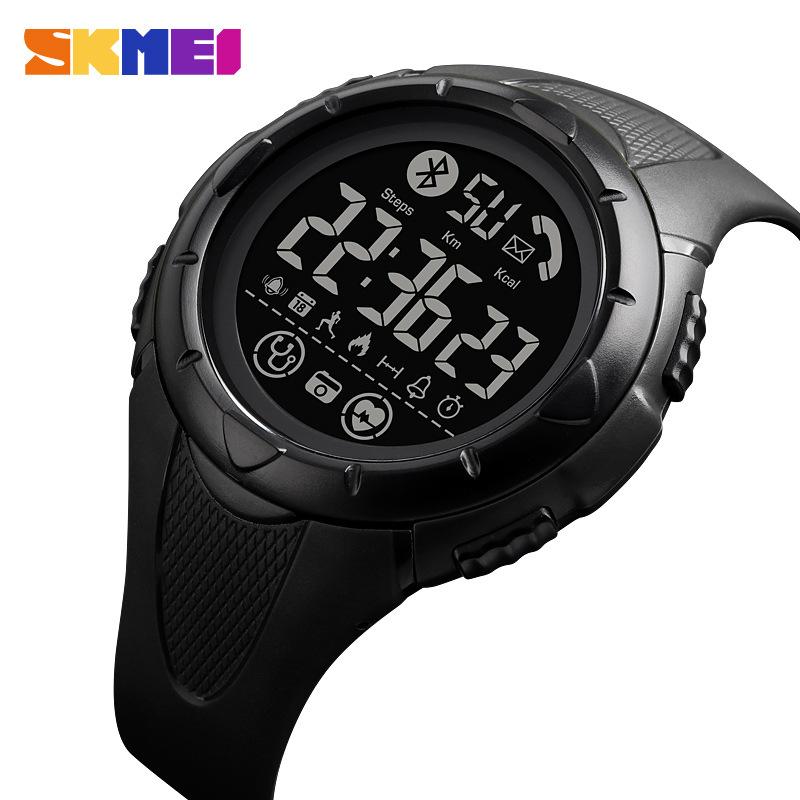 Multifunktionale Outdoor Studentenleuchte Intelligente Bluetooth-Uhr Herren Herzfrequenzmessung Sport Herrenuhr