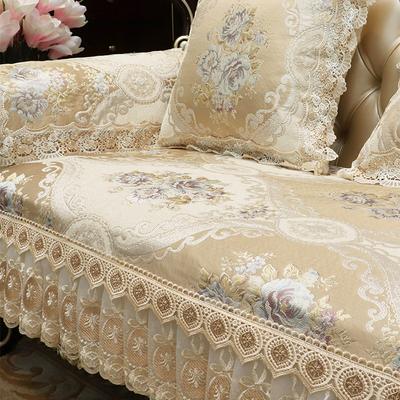 Cuscino per Divano Europeo Quattro Stagioni Universale Tessuto Jacquard Ricamato Antiscivolo Copridivano Copridivano in Ciniglia di Lusso di Alta Qualità