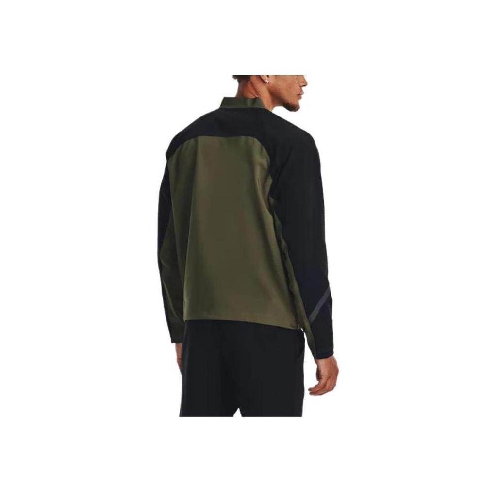 Under Armour Chaqueta para Hombre de Cuello Mao con Cremallera y Manga Larga Chaqueta Verde 1377170-390