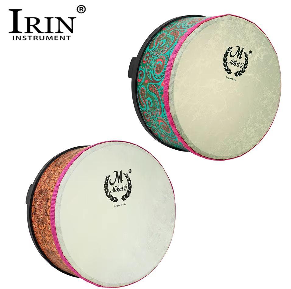 IRIN 10 Inch Alto Drum Bongo Drum Set Sheepskin Head Percussion Bongo Drums Kids Musical for Kids Adult Beginners African Drums