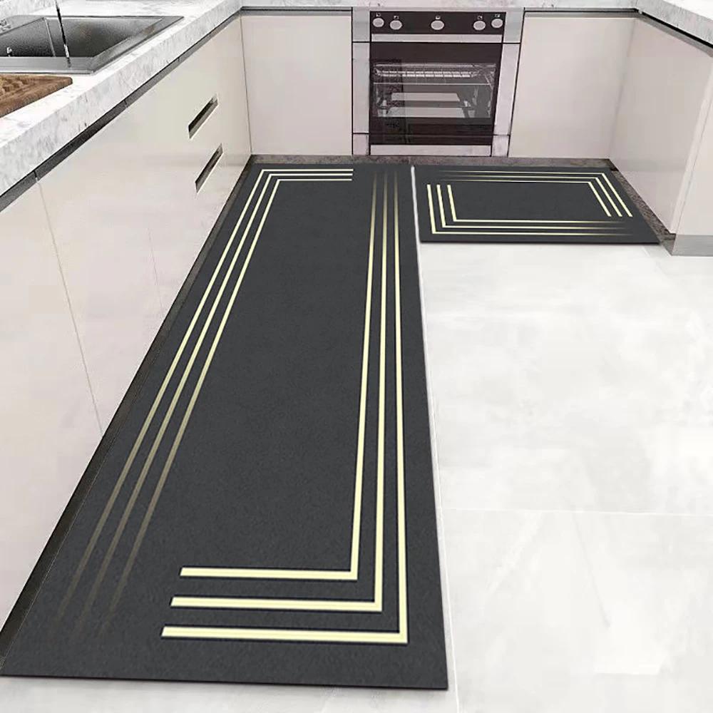 Tappetino da cucina Tappeto a striscia lunga per corridoio della camera da letto Tappeto morbido e antiscivolo Tappetino per ingresso Accessori da cucina