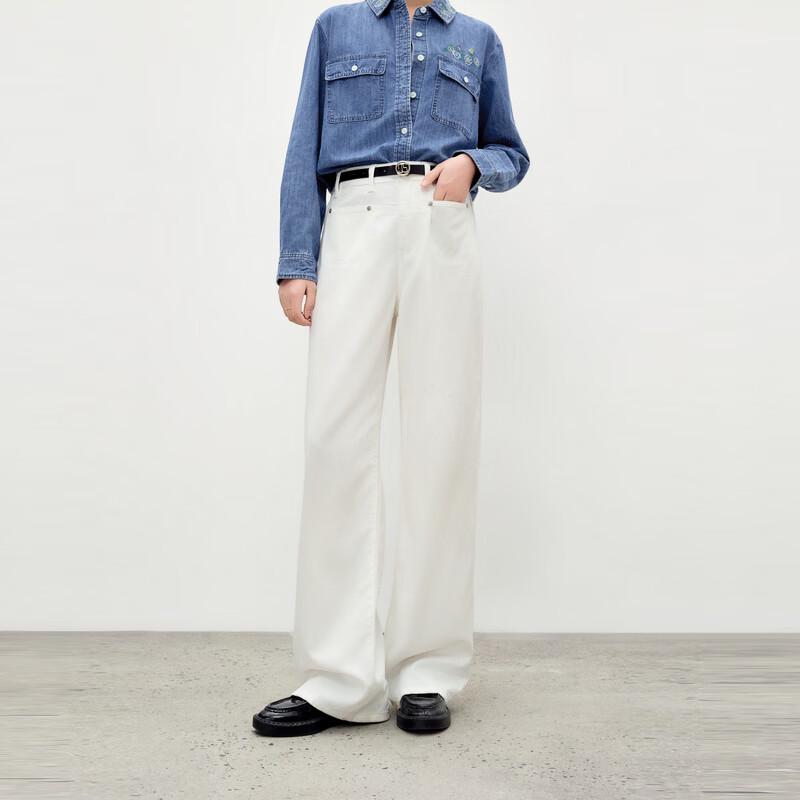 Qiusuiyiren 2026 Spring Straight-Leg Commuter Jeans L