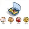 Portable Mini Pill Organizer 3-Compartment Travel Pill Case Compact Daily Medicine Storage Box Lightweight Pocket-Sized