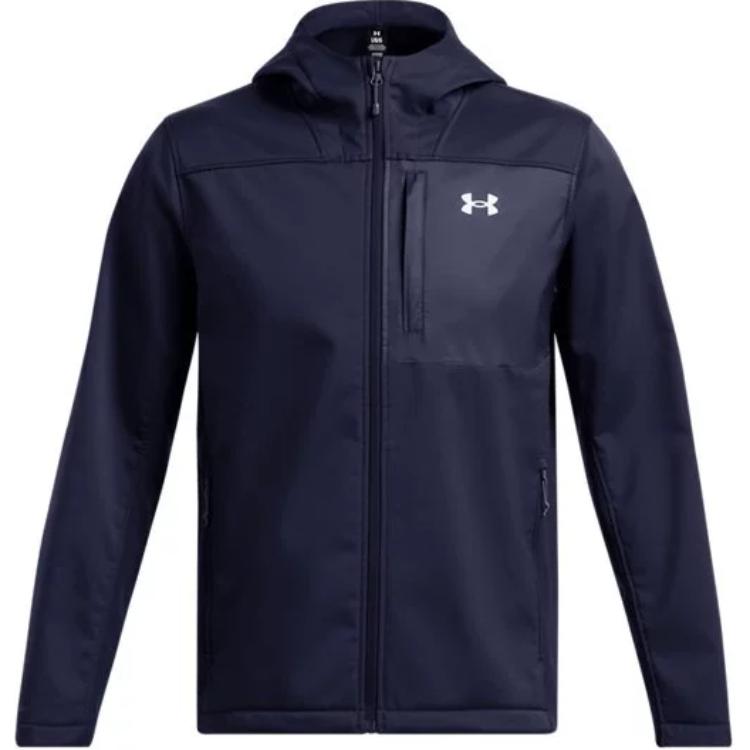 

Under Armour Coldgear Storm Training Series Hooded Comfortable Stylish Zip Long Sleeve Jacket Men jackets Navy-Blue 1371587-410 L