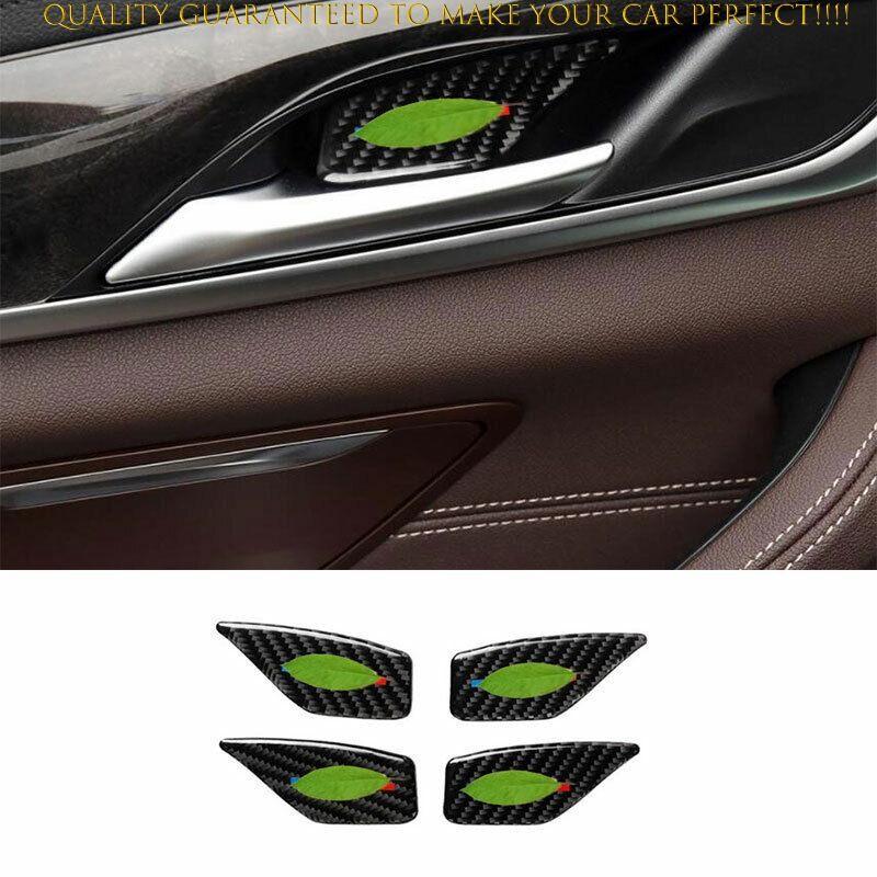 For BMW 5 Series G30 2018-2023 Real Carbon Fiber Interior Door Bowl Cover Trim